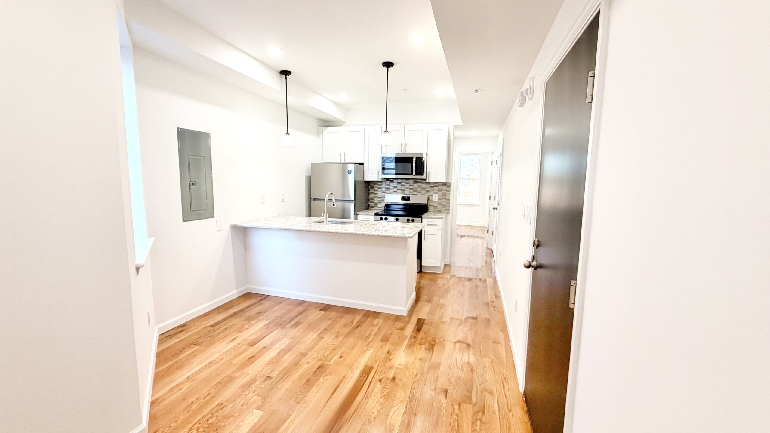 Modern kitchen at 5354 Cedar Ave multifamily