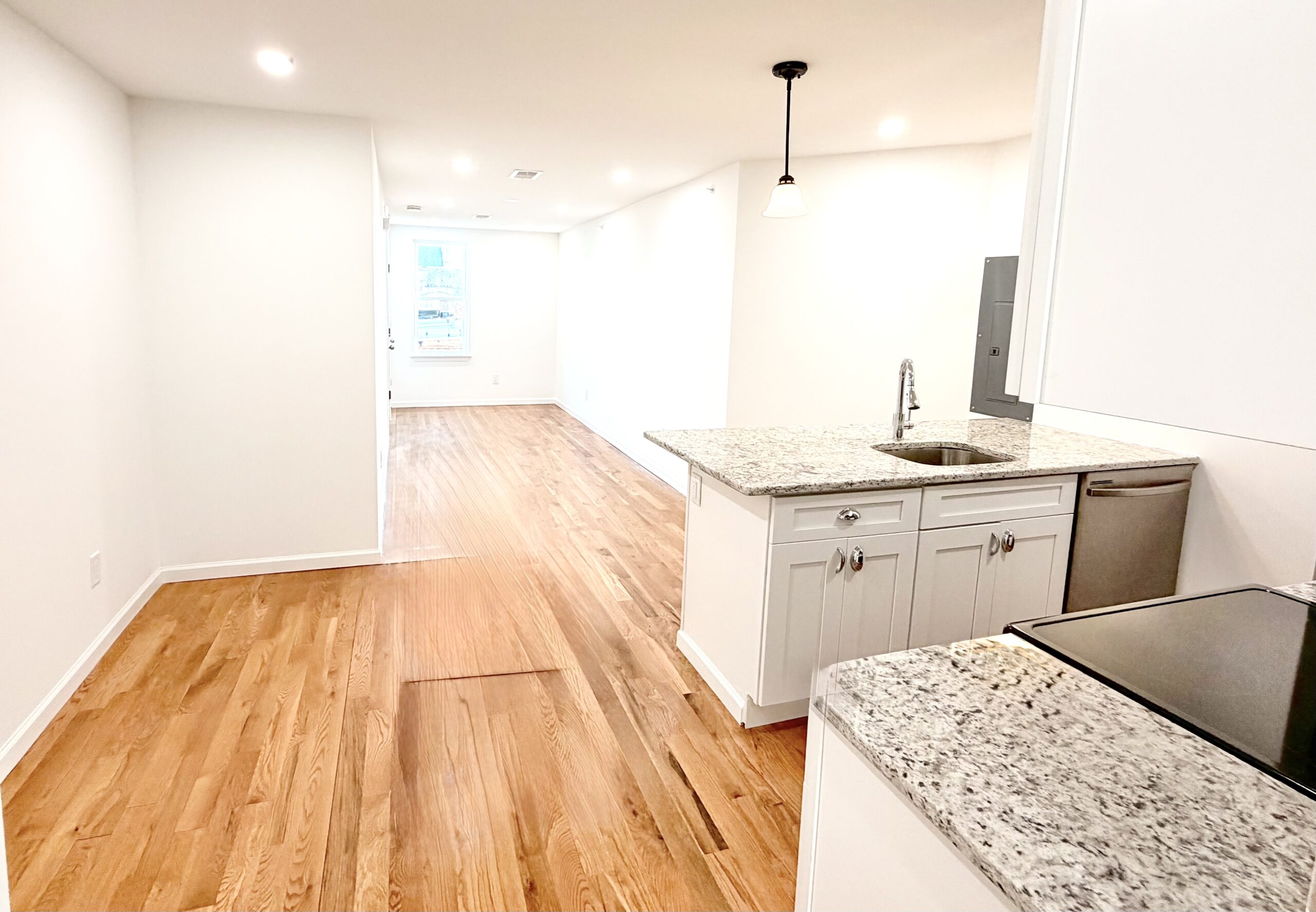 Modern kitchen at 5354 Cedar Ave multifamily
